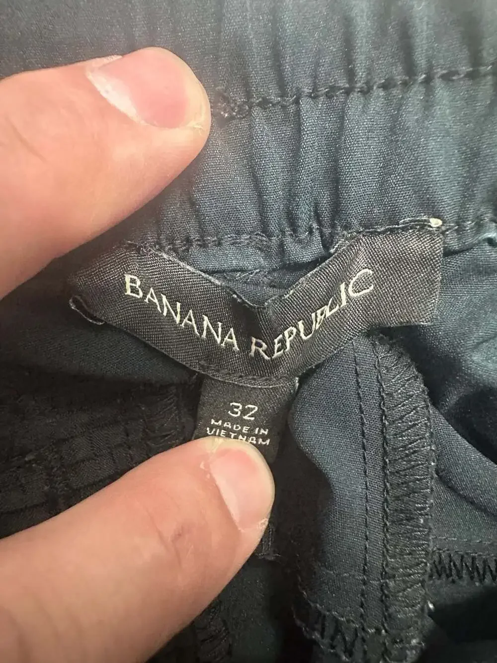 Banana Republic Black Performance Athletic Tech Hybrid Jogger Pants Size 32
